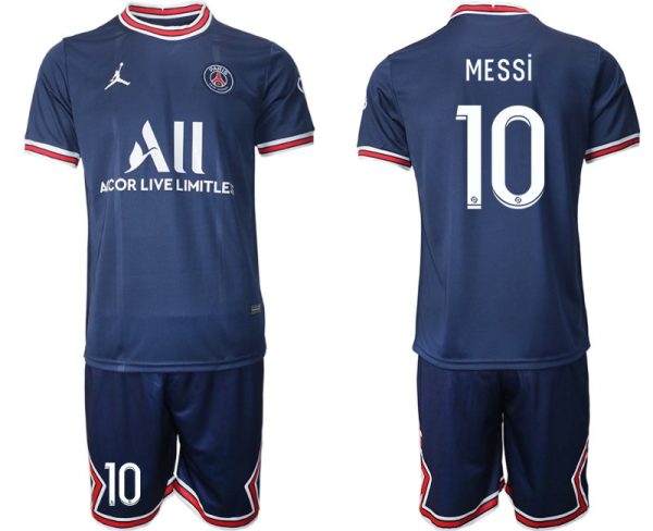 2021/22 Paris Saint-Germain Heim-Stadion-Trikot Messi #10 Fußball Trikots – Bild 2