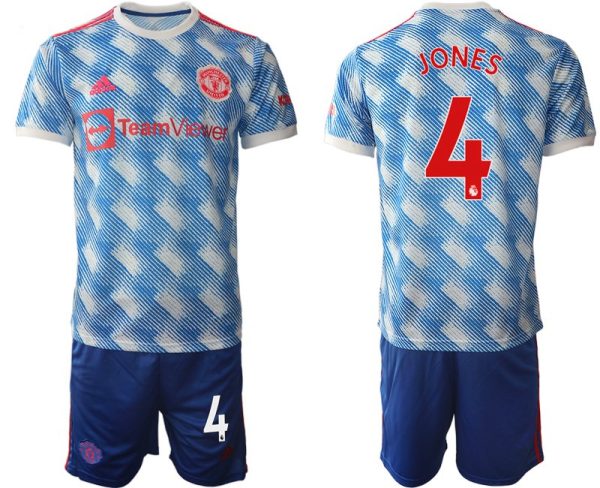 Auswärtstrikot Manchester United 2022 Trikotsatz mit Aufdruck JONES 4