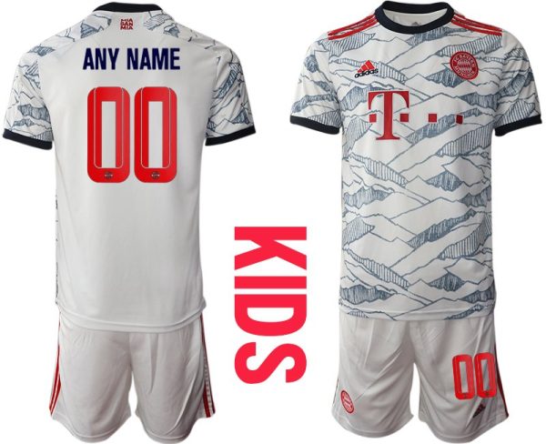 Ausweichtrikot Weiß FC Bayern München Trikot 3rd 2022 Kinder – Bild 2