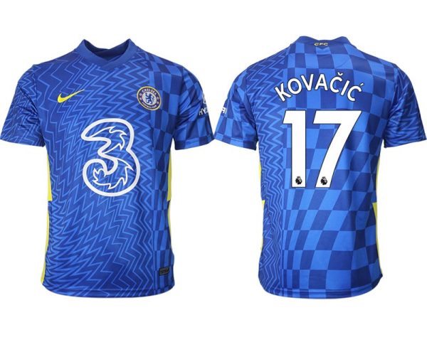 Chelsea Stadium 2022 Heim Mateo Kovacic 17# Fußball Trikot