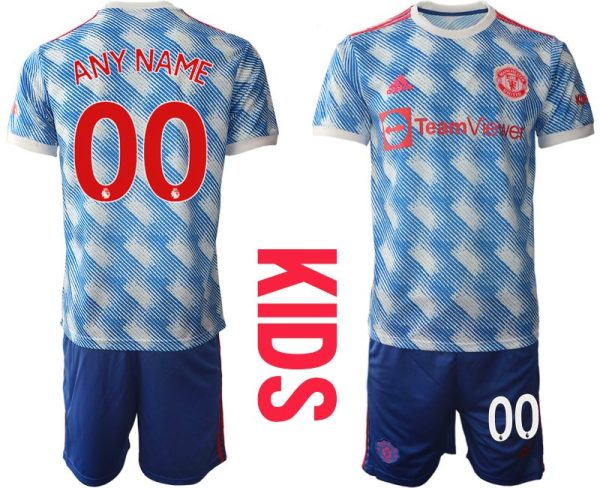 Fussballtrikot Manchester United Auswärts Trikot 2022 Kinder Weiss – Bild 2