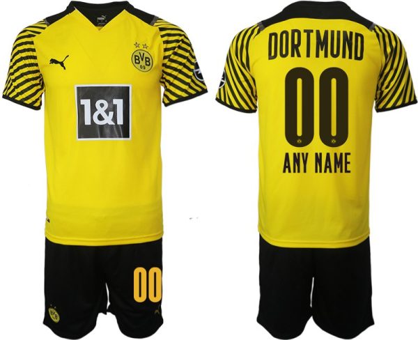 Gelbe Trikotsatz Borussia Dortmund 2022 Fußball-Trikots online kaufen Anpassbarer – Bild 2