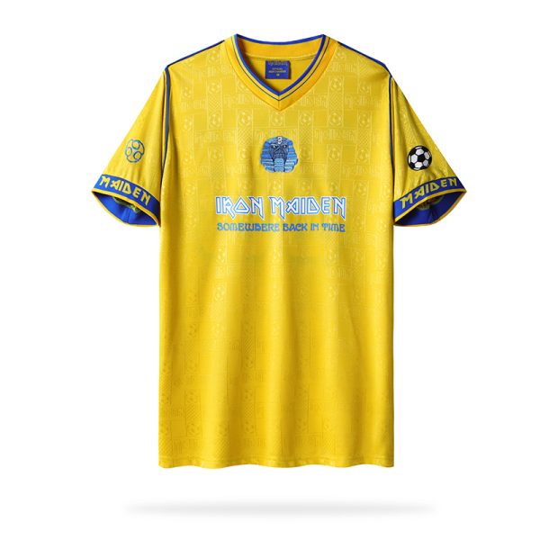 Günstige Fußball Vintage West Ham Iron Maiden Fußballtrikot The Final Frontier Retro Herren Heimtrikot 2008 Kurzarm – Bild 2
