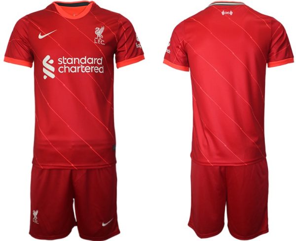 Günstige Fußballtrikots Liverpool FC Herren Heimtrikot 2021/22 rot/weiß – Bild 2