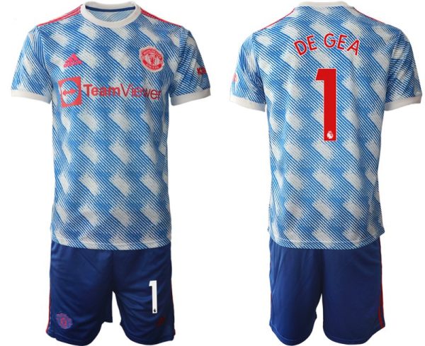 Herren Auswärtstrikot Manchester United 2022 weiß mit Aufdruck DE GEA 1 – Bild 2