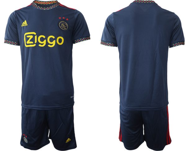 Herren Fußball Ajax Amsterdam Trickot 2022-23 Auswärtstrikot Navy blau Online Kaufen