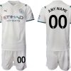 Manchester City Herren Auswärts Trikot 2022 weiß/hellblau – Bild 2