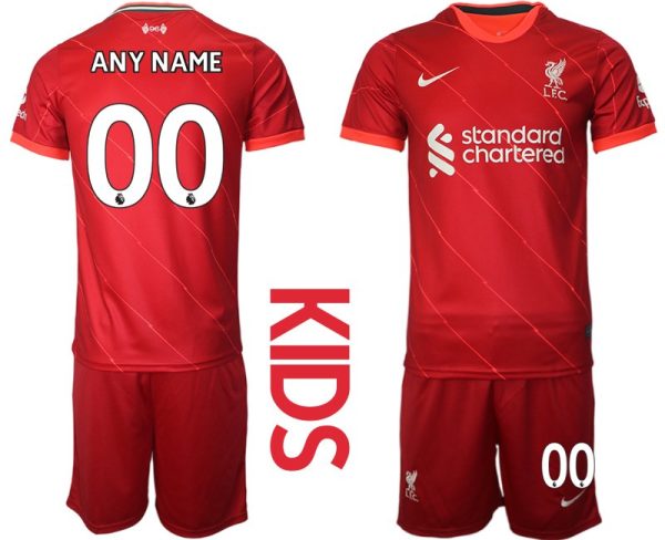 Personalisierbar Heimtrikot Kinder FC Liverpool Trikot Home 2021/22 in rot – Bild 2