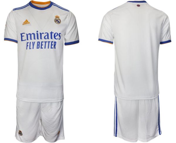 Real Madrid Herren Heimtrikot 2022 weiß blau ein Trikot für Fans zum Feiern – Bild 3