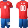 Tschechien Trikot Home EM 2022 Herren Erwachsene rot – Bild 2