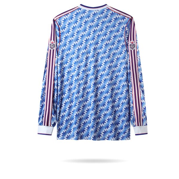 Vintage Manchester United 1991/92 AWAY LEAGUE CUP FINAL Langarm Auswärtstrikot – Bild 2