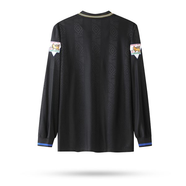 Vintage Manchester United 1993/95 Auswärtstrikot schwarz Langärmeliges Fußballtrikot – Bild 2