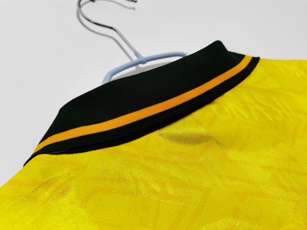 Vintage Signed Brasilien Fußball Heimtrikot 1991-1993 Umbro Cafu Brasil Gelb für Herren – Bild 4