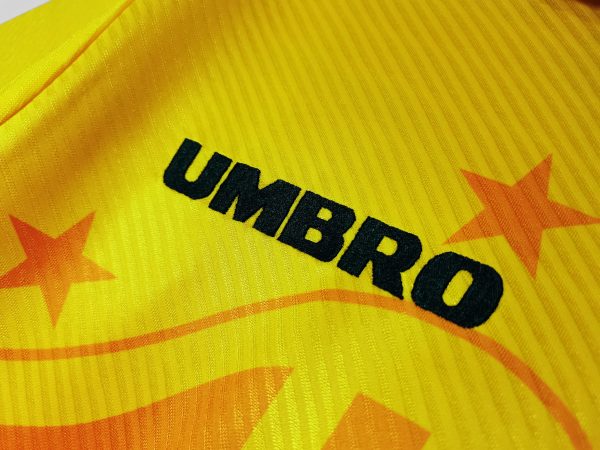 Vintage Signed Brasilien Fußball Heimtrikot 1993-1994 Umbro Cafu Brasil Herren Fußballtrikots – Bild 4