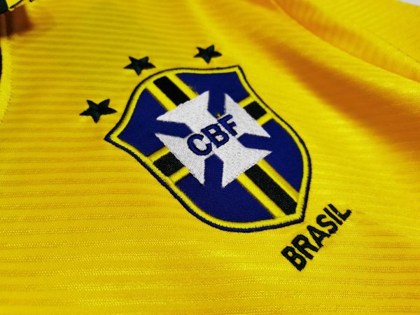Vintage Signed Brasilien Fußball Heimtrikot 1993-1994 Umbro Cafu Brasil Herren Fußballtrikots – Bild 5