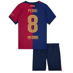 Barcelona Pedri Gonzalez #8 Heimtrikot Kinder 2024-25 Kurzarm (+ kurze hosen)