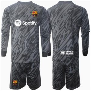 Barcelona Torwart 3rd trikot Kinder 2024-25 Langarm (+ kurze hosen)