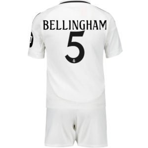 Real Madrid Jude Bellingham #5 Heimtrikot Kinder 2024-25 Kurzarm (+ kurze hosen)