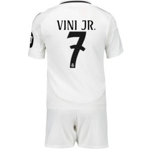 Real Madrid Vinicius Junior #7 Heimtrikot Kinder 2024-25 Kurzarm (+ kurze hosen)