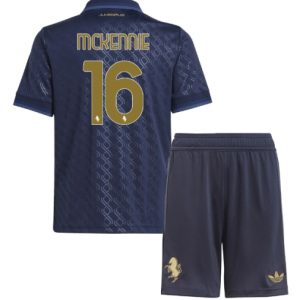 Billige Juventus Weston McKennie 3rd trikot Kinder 2024-25 Fußballtrikots Set