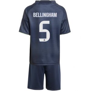 Real Madrid Jude Bellingham #5 Auswärtstrikot Kinder 2025-26 Fußballtrikots Set