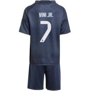 Real Madrid Vinicius Junior #7 Auswärtstrikot Kinder 2025-26 Fußballtrikots Set