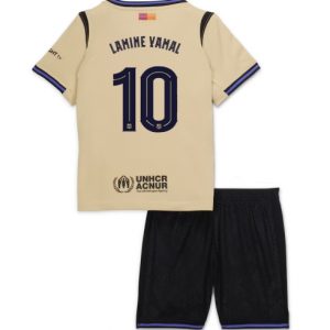 Barcelona Lamine Yamal #10 Auswärtstrikot Kinder 2025-26 Fußballtrikots Set