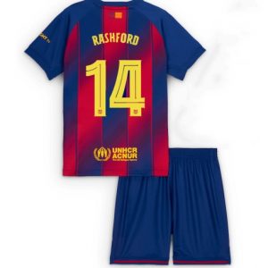 Barcelona Marcus Rashford #14 Heimtrikot Kinder 2025-26 Fußballtrikots Set