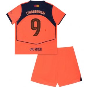 Barcelona Robert Lewandowski #9 3rd trikot Kinder 2025-26 Fußballtrikots Set
