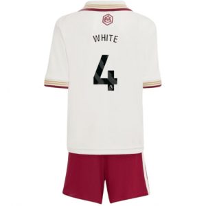 Arsenal Ben White #4 3rd trikot Kinder 2025-26 Fußballtrikots Set