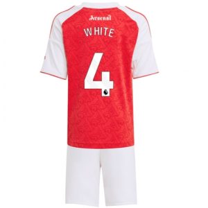 Arsenal Ben White #4 Heimtrikot Kinder 2025-26 Fußballtrikots Set