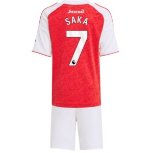 Arsenal Bukayo Saka #7 Heimtrikot Kinder 2025-26 Fußballtrikots Set