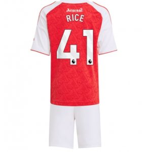 Arsenal Declan Rice #41 Heimtrikot Kinder 2025-26 Fußballtrikots Set