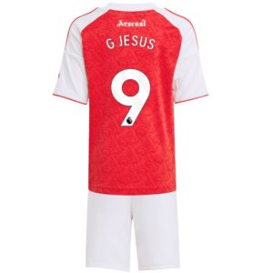 Arsenal Gabriel Jesus #9 Heimtrikot Kinder 2025-26 Fußballtrikots Set