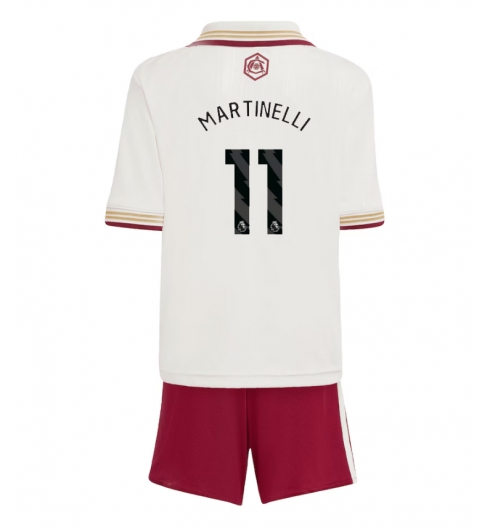 Arsenal Gabriel Martinelli #11 3rd trikot Kinder 2025-26 Fußballtrikots Set