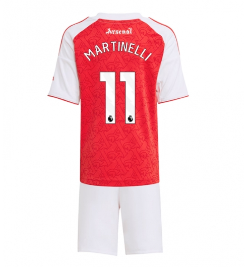 Arsenal Gabriel Martinelli #11 Heimtrikot Kinder 2025-26 Fußballtrikots Set
