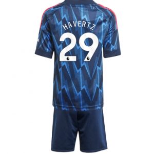 Arsenal Kai Havertz #29 Auswärtstrikot Kinder 2025-26 Fußballtrikots Set