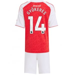 Arsenal Viktor Gyokeres #14 Heimtrikot Kinder 2025-26 Fußballtrikots Set