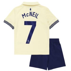 Everton Dwight McNeil #7 Auswärtstrikot Kinder 2025-26 Fußballtrikots Set