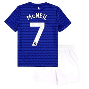 Everton Dwight McNeil #7 Heimtrikot Kinder 2025-26 Fußballtrikots Set