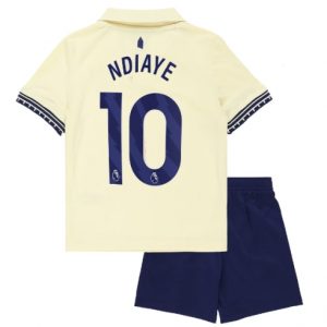 Everton Iliman Ndiaye #10 Auswärtstrikot Kinder 2025-26 Fußballtrikots Set