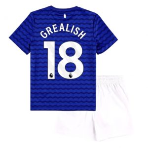 Everton Jack Grealish #18 Heimtrikot Kinder 2025-26 Fußballtrikots Set