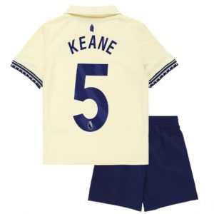 Everton Michael Keane #5 Auswärtstrikot Kinder 2025-26 Fußballtrikots Set
