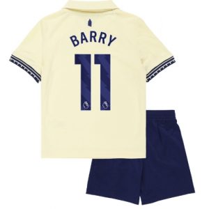 Everton Thierno Barry #11 Auswärtstrikot Kinder 2025-26 Fußballtrikots Set