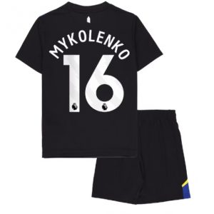 Everton Vitaliy Mykolenko #16 3rd trikot Kinder 2025-26 Fußballtrikots Set