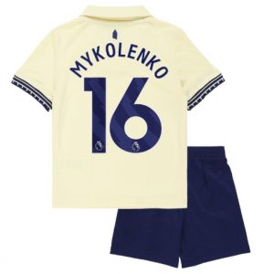 Everton Vitaliy Mykolenko #16 Auswärtstrikot Kinder 2025-26 Fußballtrikots Set
