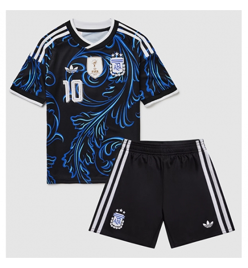 Argentinien Lionel Messi #10 Auswärtstrikot Kinder WM 2026 Fußball trikotsatz 3 Argentinien Lionel Messi #10 Auswärtstrikot Kinder WM 2026 Fußball trikotsatz 3