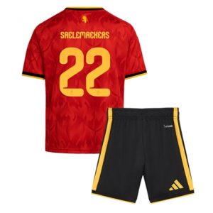 Belgien Alexis Saelemaekers #22 Heimtrikot Kinder WM 2026 Fußballtrikots Set