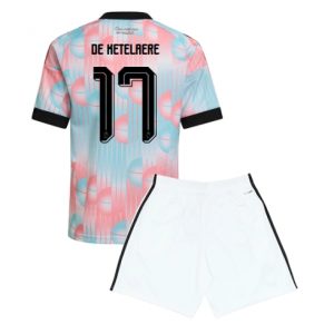 Belgien Charles De Ketelaere #17 Auswärtstrikot Kinder WM 2026 Fußballtrikots Set