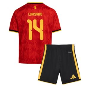 Belgien Dodi Lukebakio #14 Heimtrikot Kinder WM 2026 Fußballtrikots Set